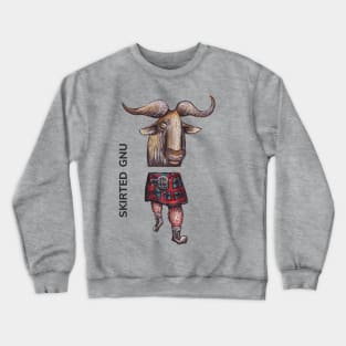 SKIRTED GNU by FrankenDuo Crewneck Sweatshirt